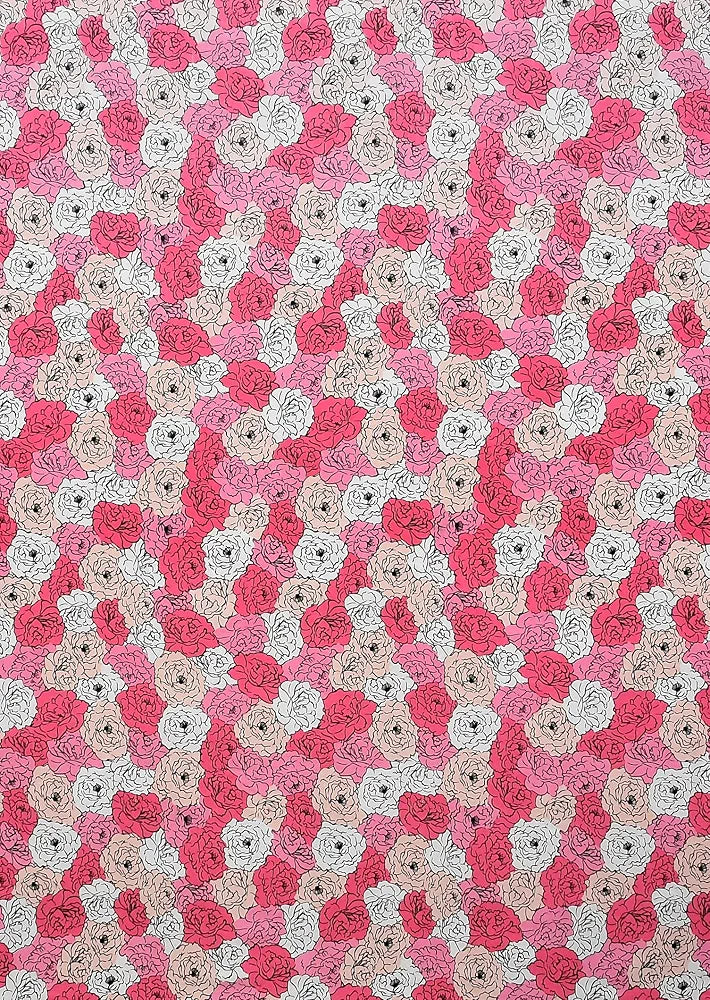 Homefab India 160 TC Glace Cotton Single BedSheet with 1 Pillow Cover -  - Pink, Floral
